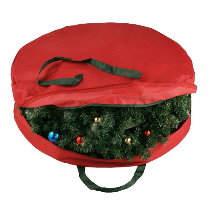 Elf Stor 30&quot; Supreme Canvas Holiday Christmas Wreath Storage Bag