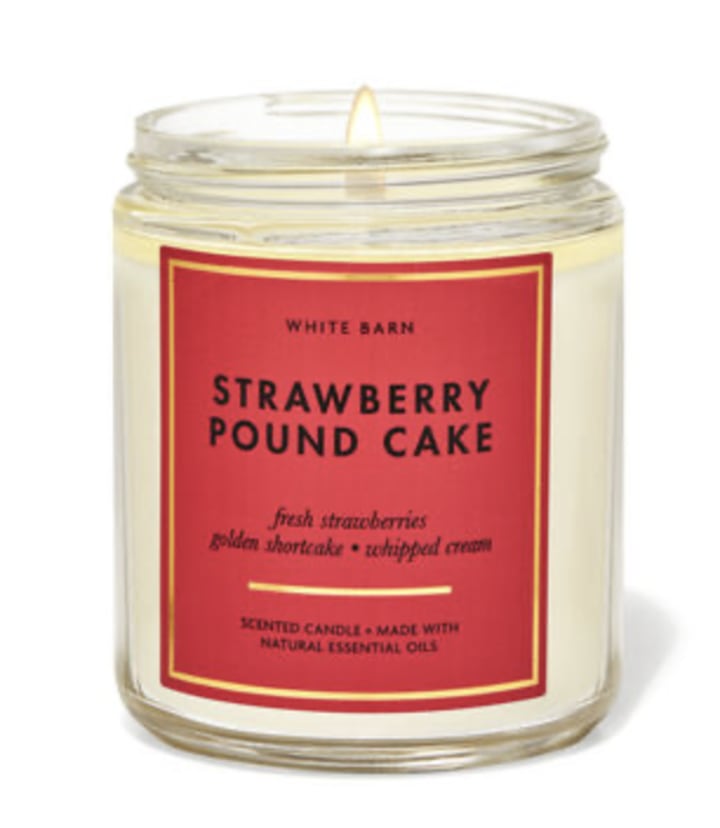 Strawberry Pound Cake Single Wick Candle