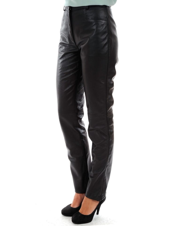 Women Genuine Leather Pants Custom Made Black Leather Pant Trouser Women Leather Pants For Her