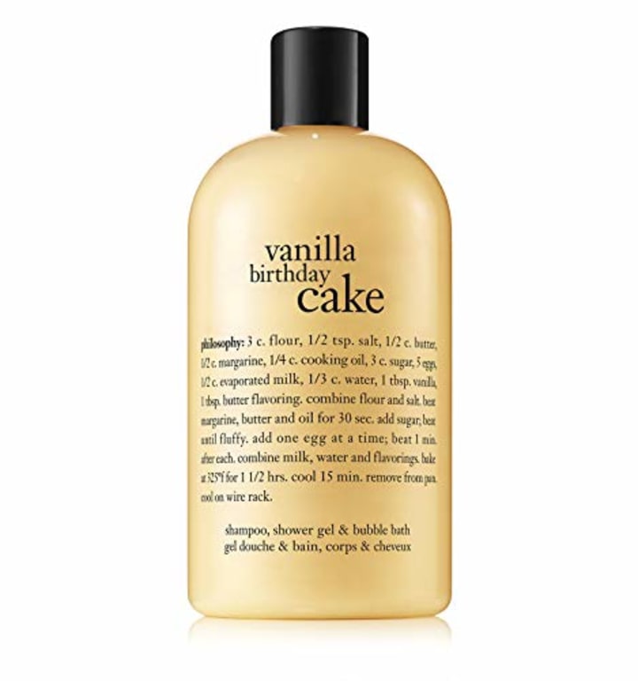 philosophy Vanilla Cake Shampoo Shower Gel &amp; Bubble Bath, 1 Pound (Pack of 1)