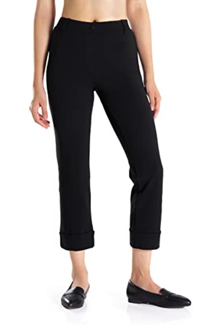 Straight-Leg | Classic Dress Pant Yoga Pant (Black) | Comfortable dress  pants, Dress yoga pants, Gym clothes women