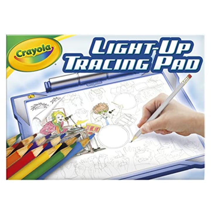 Crayola Light Up Tracing Pad Blue, Toys, Gift for Boys &amp; Girls, Ages 6+