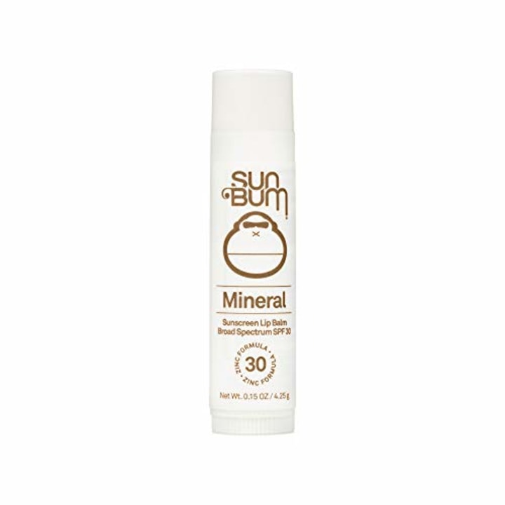 Sun Bum SPF 30 Mineral Sunscreen Lip Balm | Vegan and Reef Friendly (Octinoxate &amp; Oxybenzone Free) Broad Spectrum Natural Lip Care with UVA/UVB Protection | .15 oz