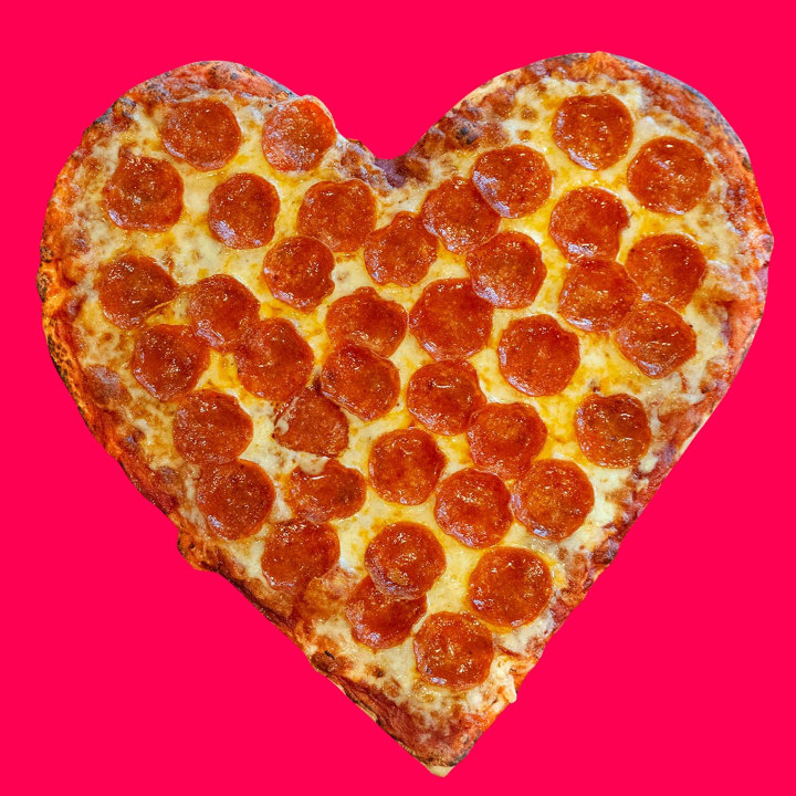 Heart-Shaped Pepperoni Pizza - 2 Pack