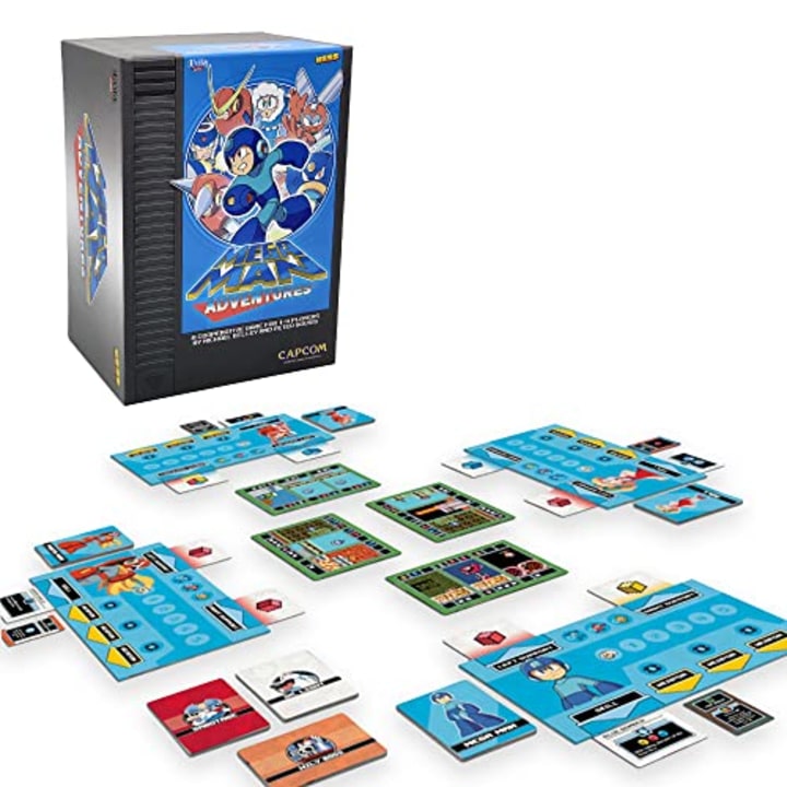 Mega Man - The Adventure Board Game by KESS for Players 1-4, Indoor Fun Family Game, Strategy Game for Kids and Adults, Challenging Board Game, Great Gift for Kids and Teens