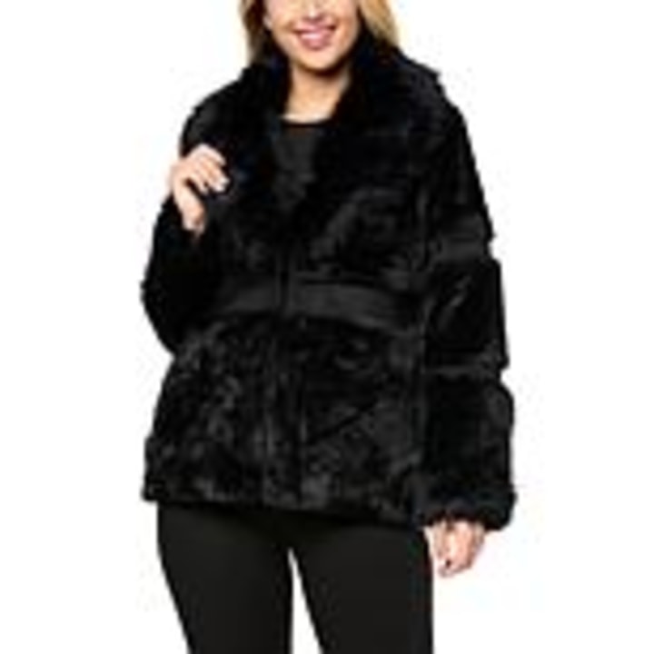 kathy ireland(R) Fashion 360 Faux Fur Coat
