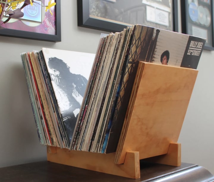 Flip Rack Record Storage