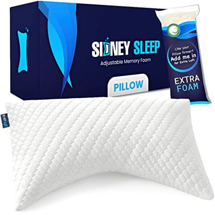 Sidney Sleep Adjustable Memory Foam Pillow