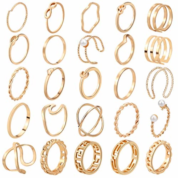 OneSing 25-Piece Stackable Ring Set
