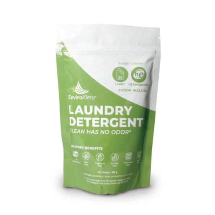 EnviroKlenz Laundry Powder Detergent, Removes odors and stains, Non-toxic, Unscented (20 loads)