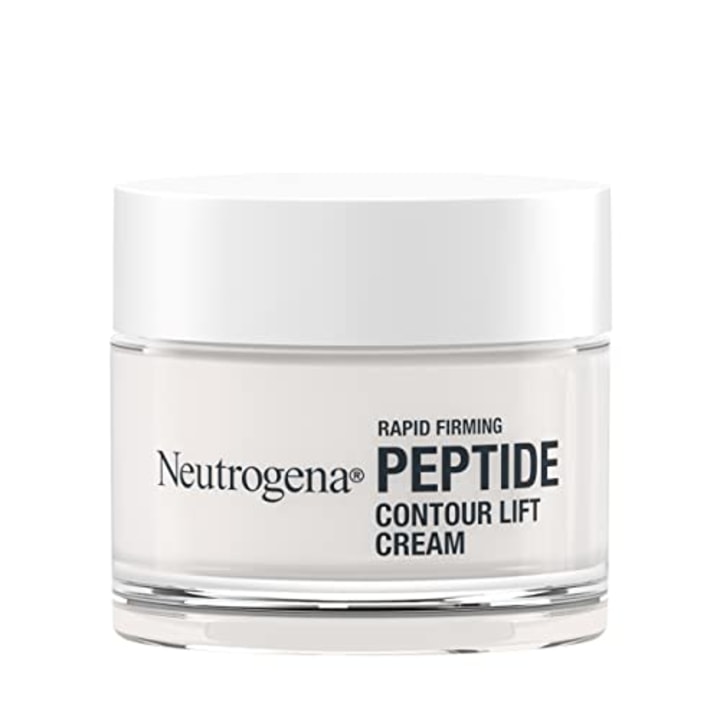 Neutrogena Rapid Firming Peptide Contour Lift Face Cream, Moisturizing Daily Facial Cream to visibly firm &amp; lift skin plus smooth the look of wrinkles, Mineral Oil- &amp; Dye-Free, 1.7 oz