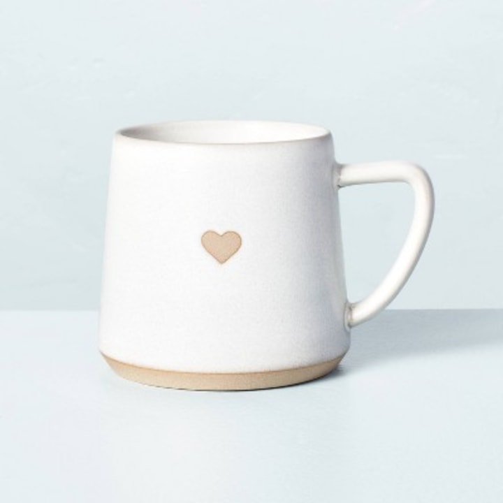 Hearth and Hand Stoneware Heart Mug
