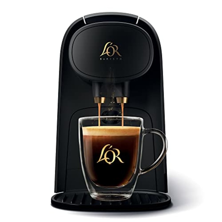 L&#039;OR The Barista System Coffee and Espresso Machine Combo, Black