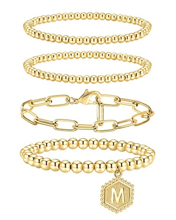 Doubgood Gold Beaded Bracelets