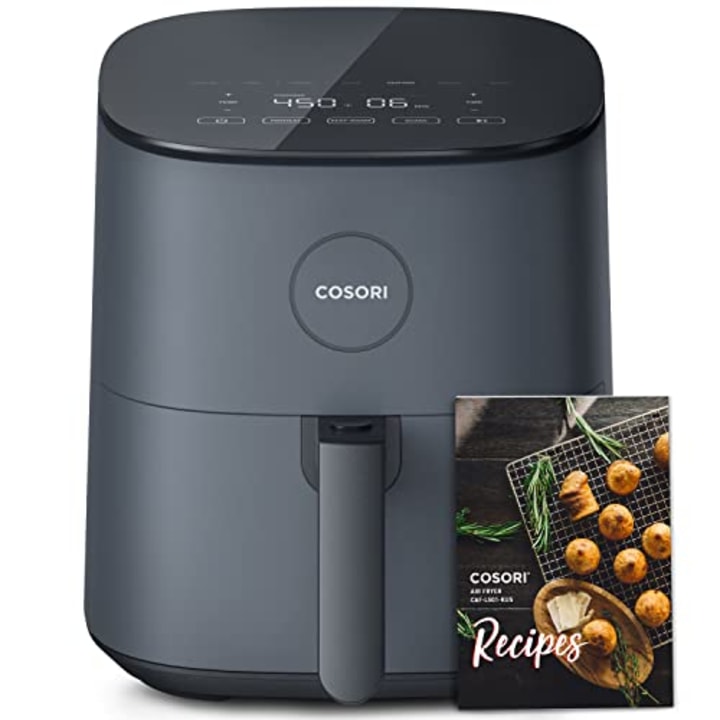 COSORI Air Fryer, 5 QT, 9-in-1 Airfryer Compact Oilless Small Oven, Dishwasher-Safe, 450? freidora de aire, 30 Exclusive Recipes, Tempered Glass Display, Nonstick Basket, Quiet, Fit for 1-4 People