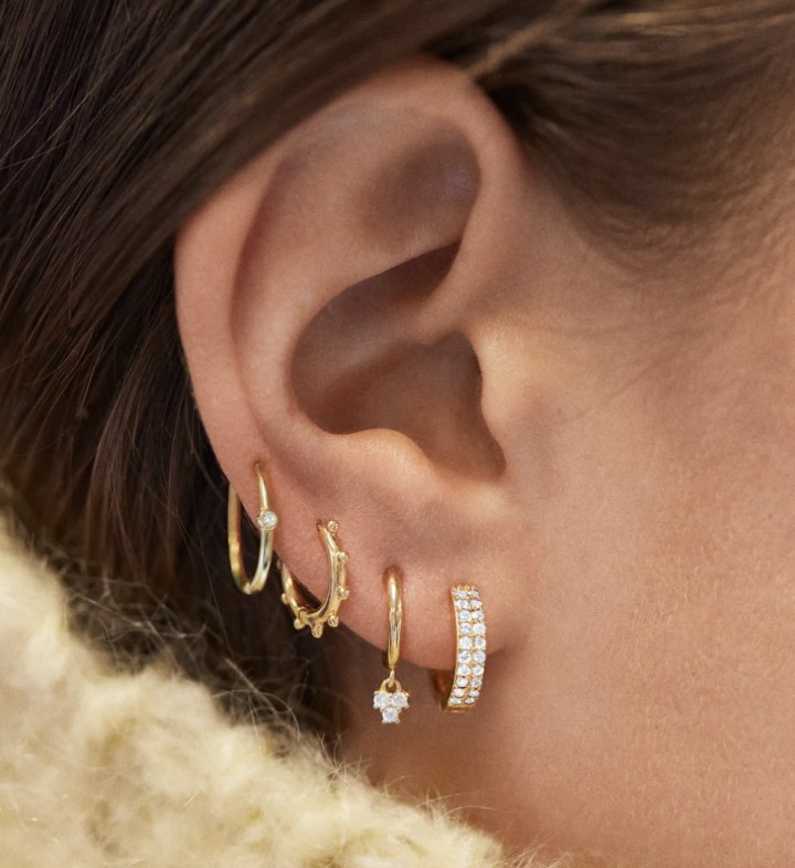 Elena 18K Gold Earrings