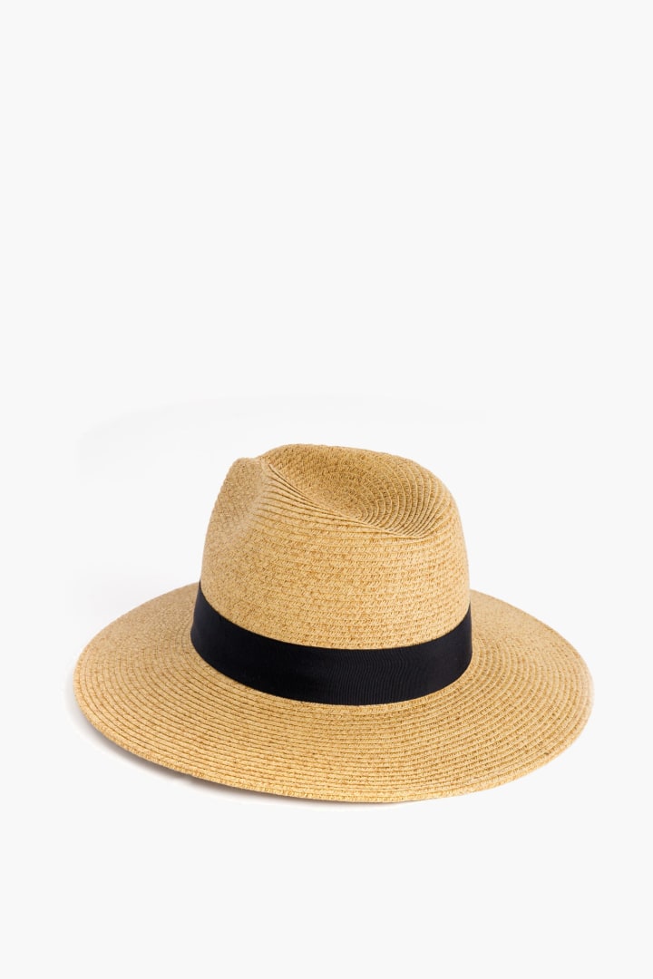 Exclusive Black Wide Brim Sun Hat