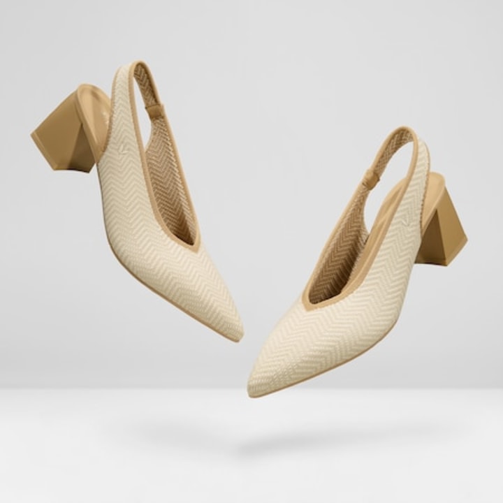 Vavaia Pointed Sling-Back Heels