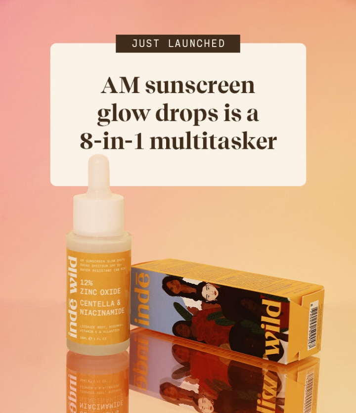 AM Sunscreen Glow Drops 12% Zinc Oxide, SPF 50+