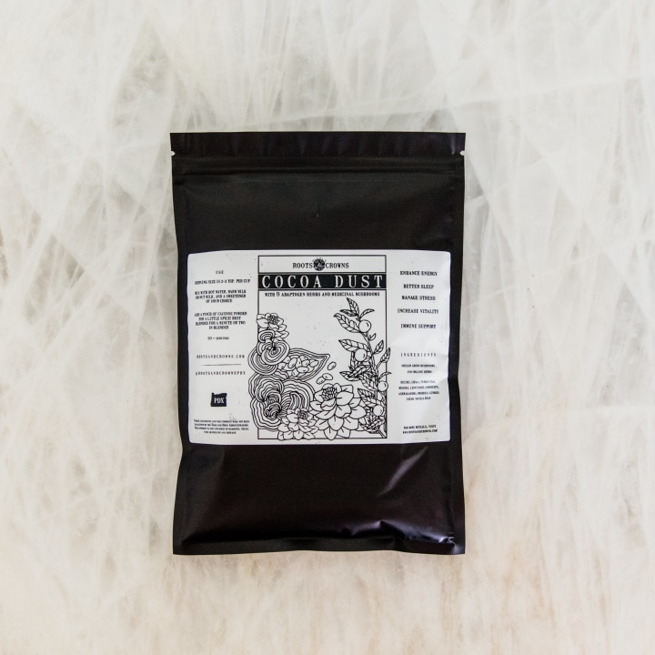 roots &amp; crowns Cocoa Dust: 9 Mushrooms &amp; Adaptogen Herbs!