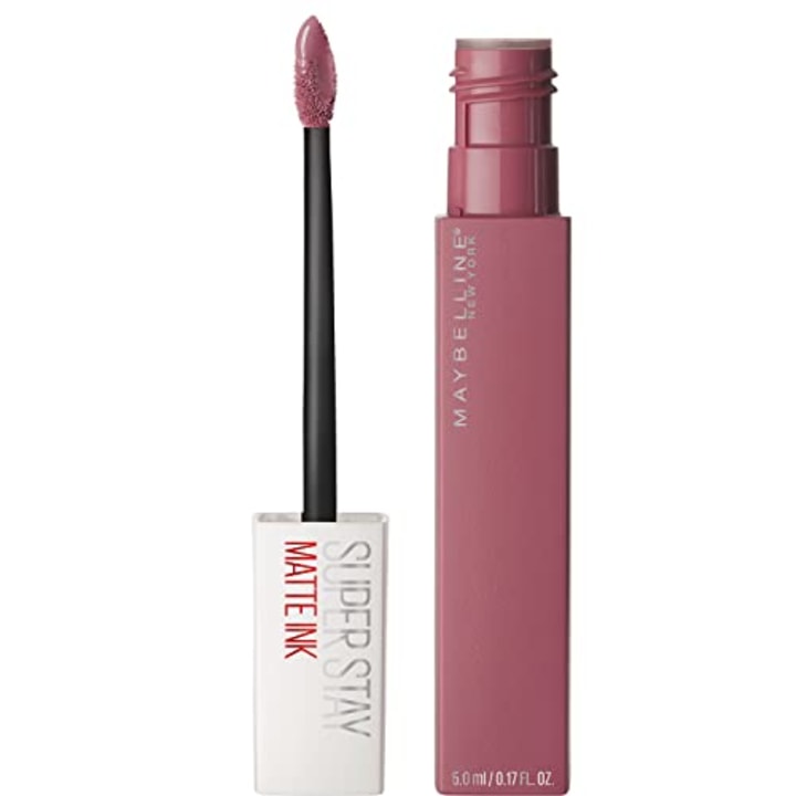 Maybelline New York Super Stay Matte Ink Liquid Lipstick, Long Lasting High Impact Color, Up to 16H Wear, Lover, Mauve Neutral, 0.17 fl.oz