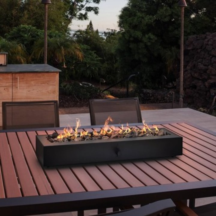 28&quot; Outdoor Tabletop Fireplace - Black