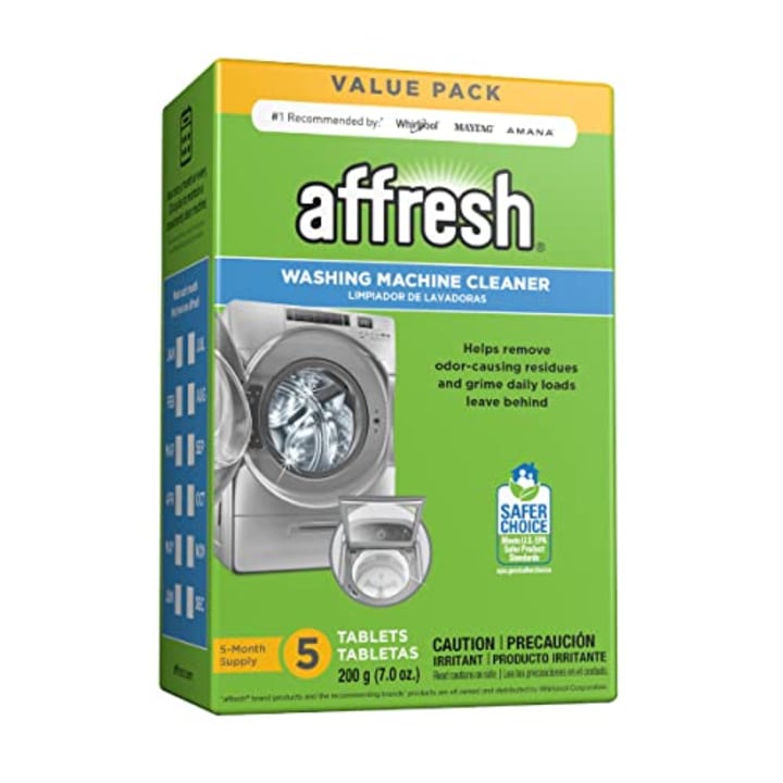 Affresh Washing Machine Cleaner, Cleans Front Load and Top Load Washers, Including HE, 5 Tablets