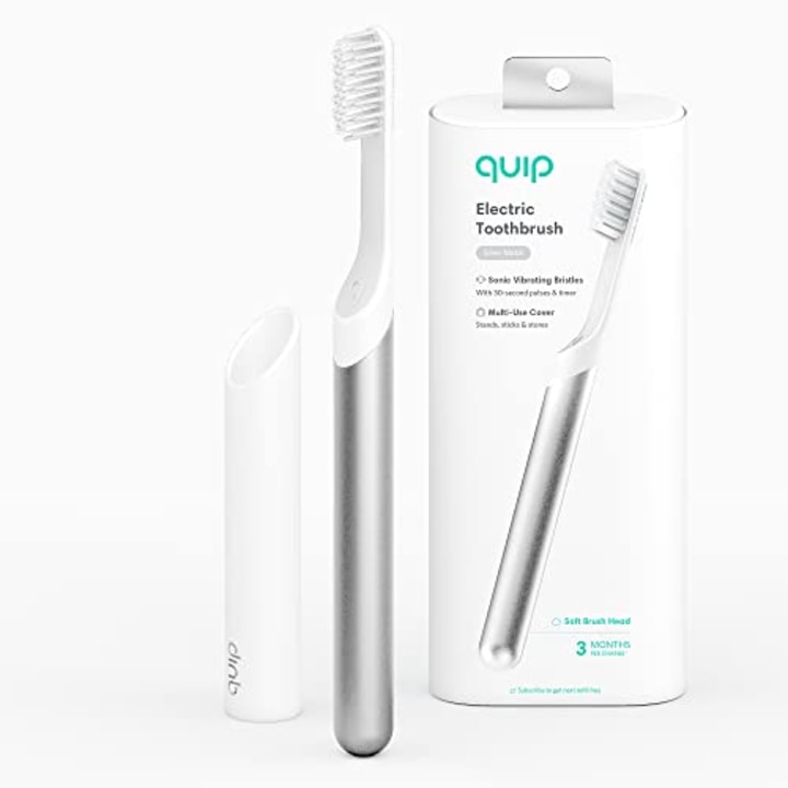 Quip Metal 2-Minute Timer Electric Toothbrush