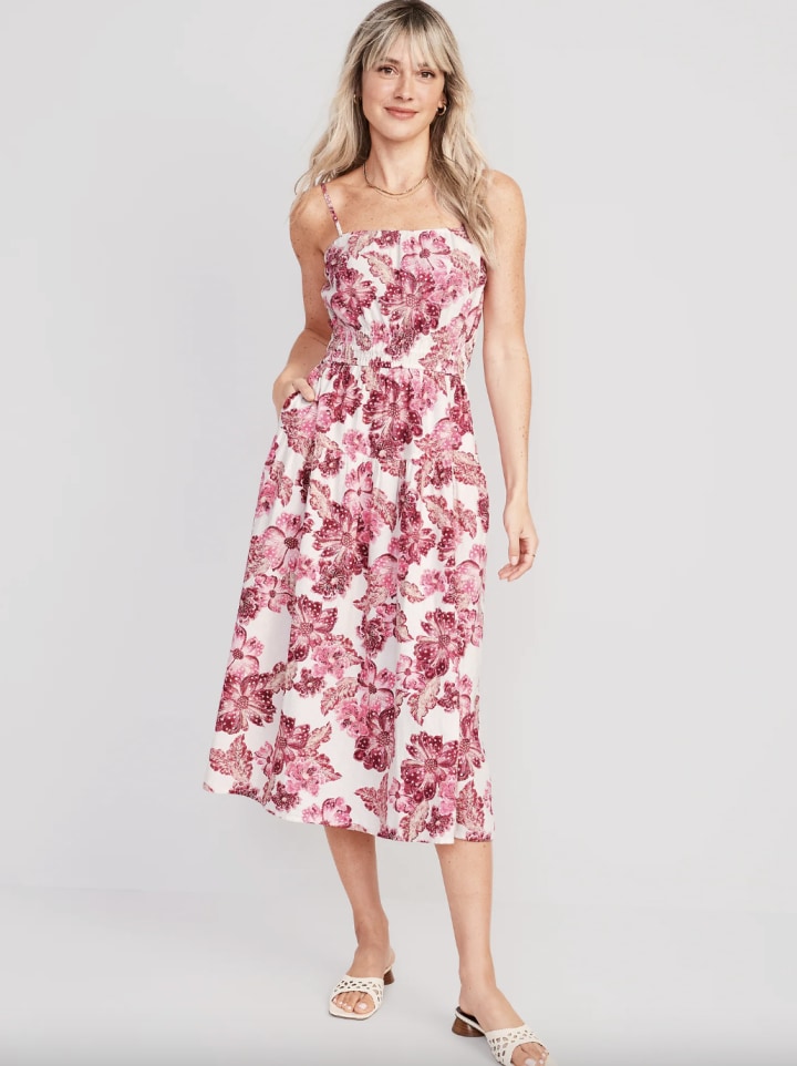 Bcbg strappy sale floral bodycon dress