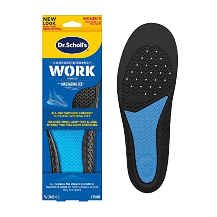 Dr. Scholl&#039;s Work Insoles All-Day Shock Absorption and Reinforced Arch Support that Fits in Work Boots and More (for Women&#039;s 6-10)