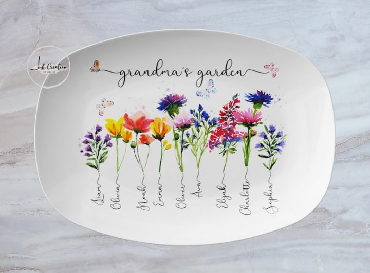 Personalized Garden Plate