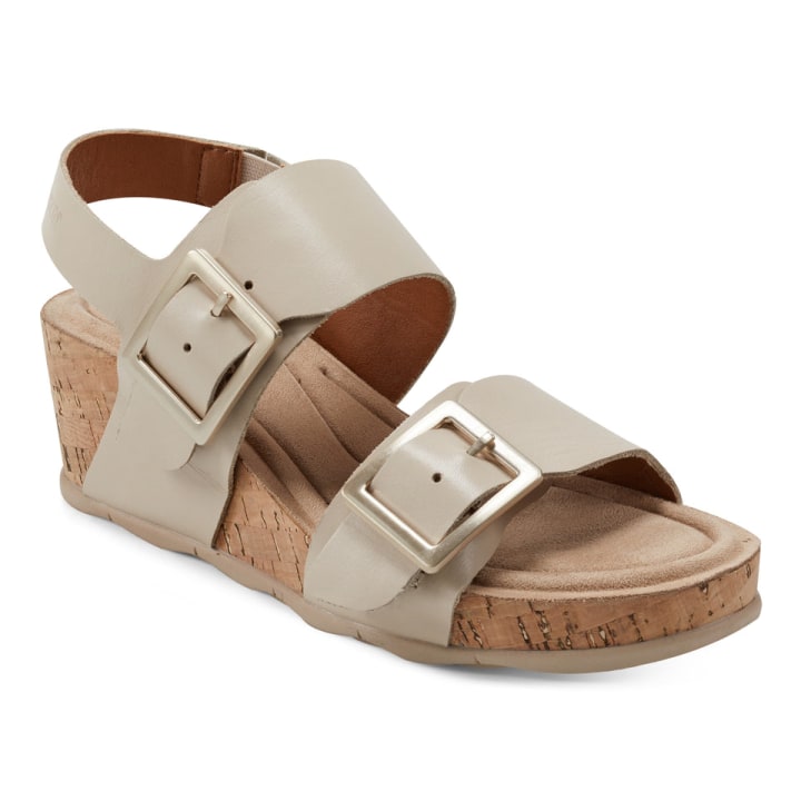 Willa Strappy Casual Mid Cork Wedge Sandals