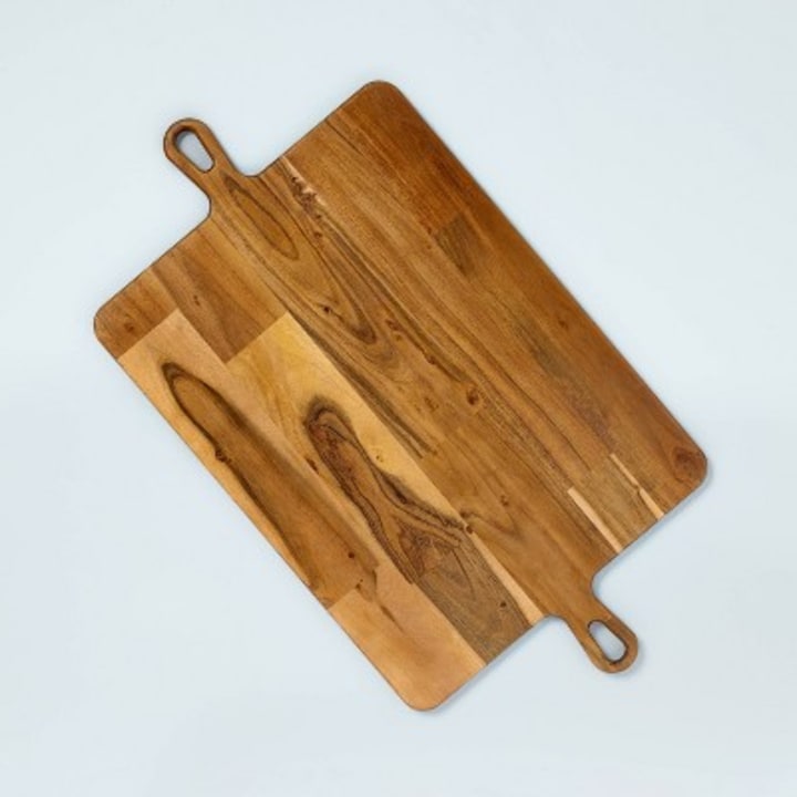 Large Double Handle Wood Serve Board Brown - Hearth &amp; Hand(TM) with Magnolia