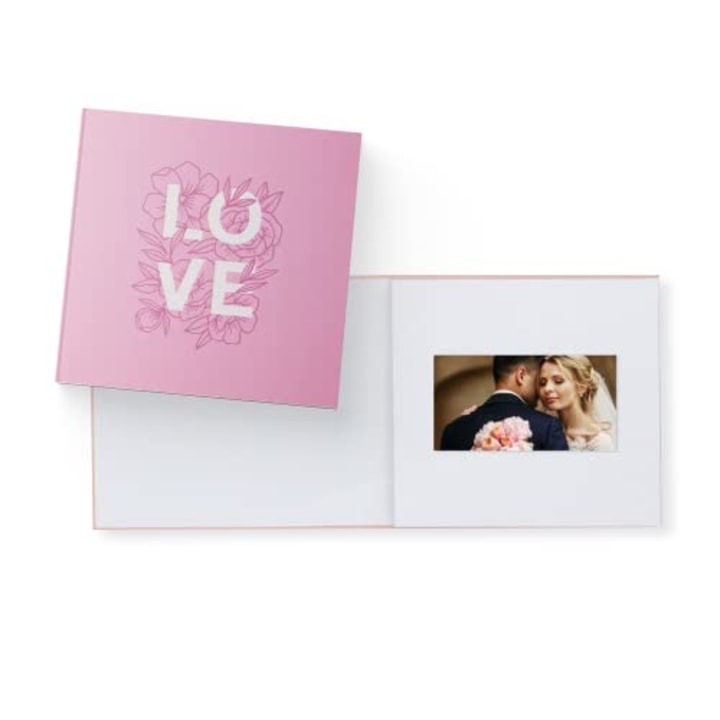 Heirloom Love Video Book - Create Your Own Digital Greeting Card Gift with Your Memories - Anniversary, Christmas, Wedding - Plays 10 Minutes of Video and Photos
