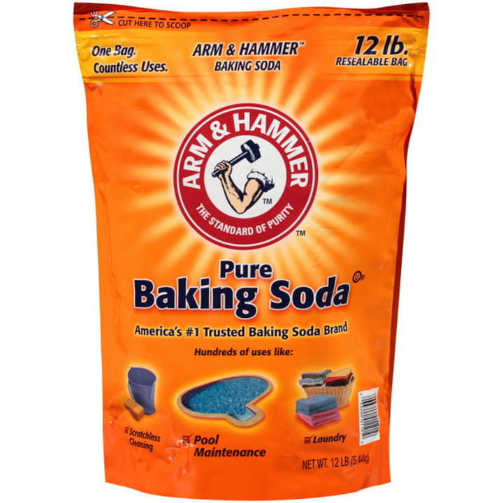 Arm &amp; Hammer Pure Baking Soda, 12 lb., Reseable Bag