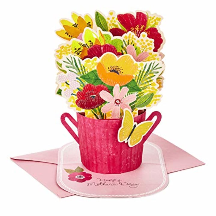 Hallmark Paper Wonder Mothers Day Pop Up Card (Flower Bouquet, You Deserve This Day)