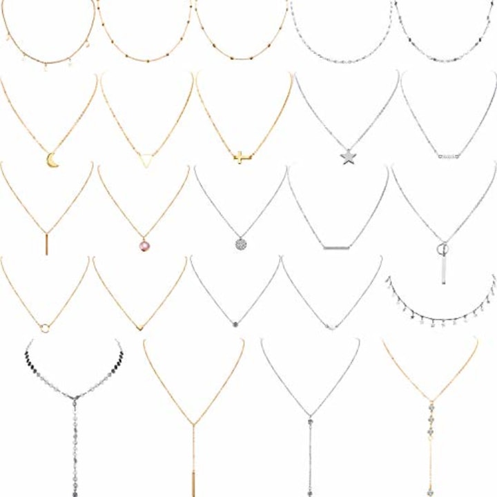 Yaomiao Layered Necklaces (Set of 24)