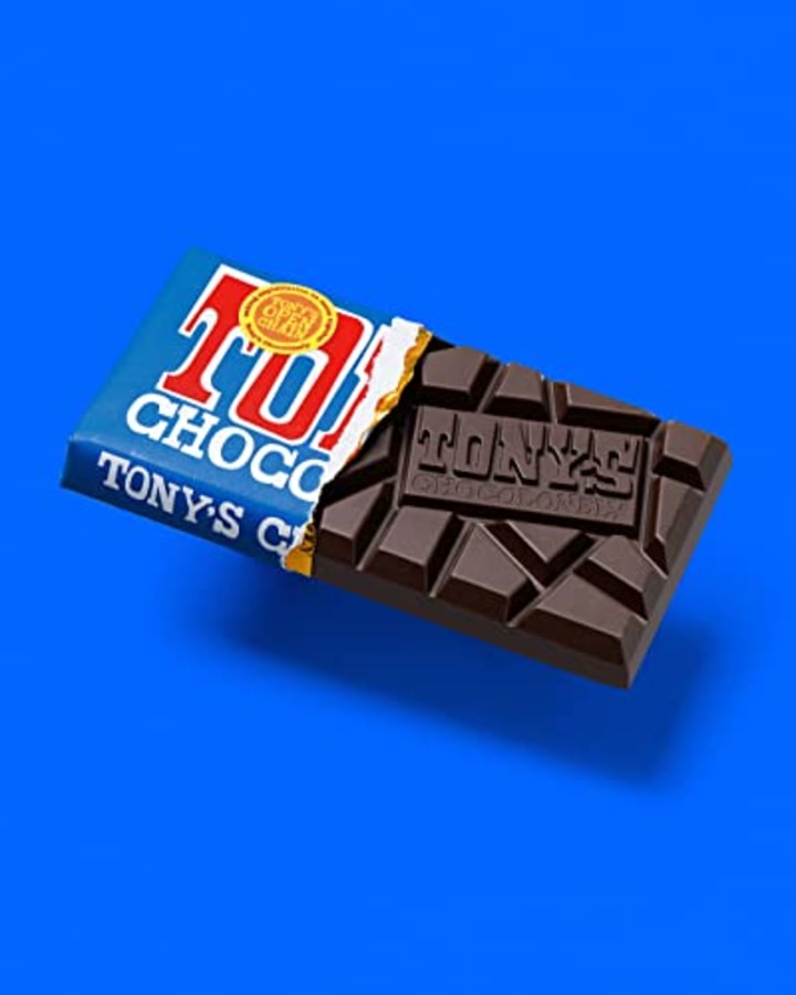 Tony&#039;s Chocolonely 70% Chocolate Bar, Dark, 6.35 Ounce (Pack of 1), 1 Count