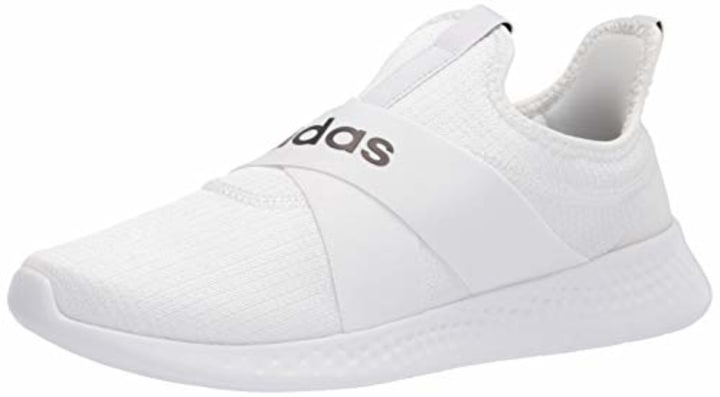 adidas Women&#039;s Puremotion-Adapt Running Shoe, White/Black/Dove Grey, 6