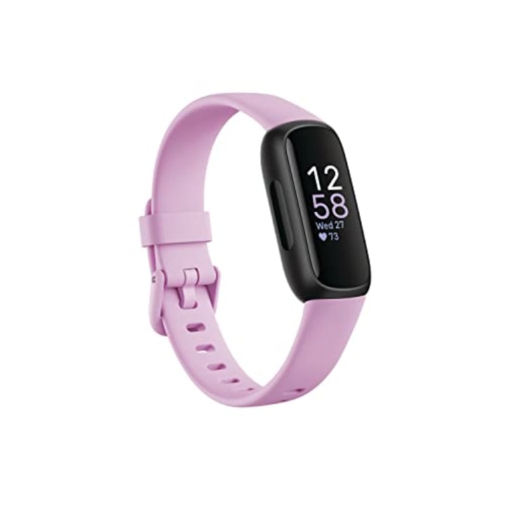 Fitbit Inspire 3 Health &amp; Fitness Tracker with Stress Management, Workout Intensity, Sleep Tracking, 24/7 Heart Rate and more, Lilac Bliss/Black, One Size (S &amp; L Bands Included)