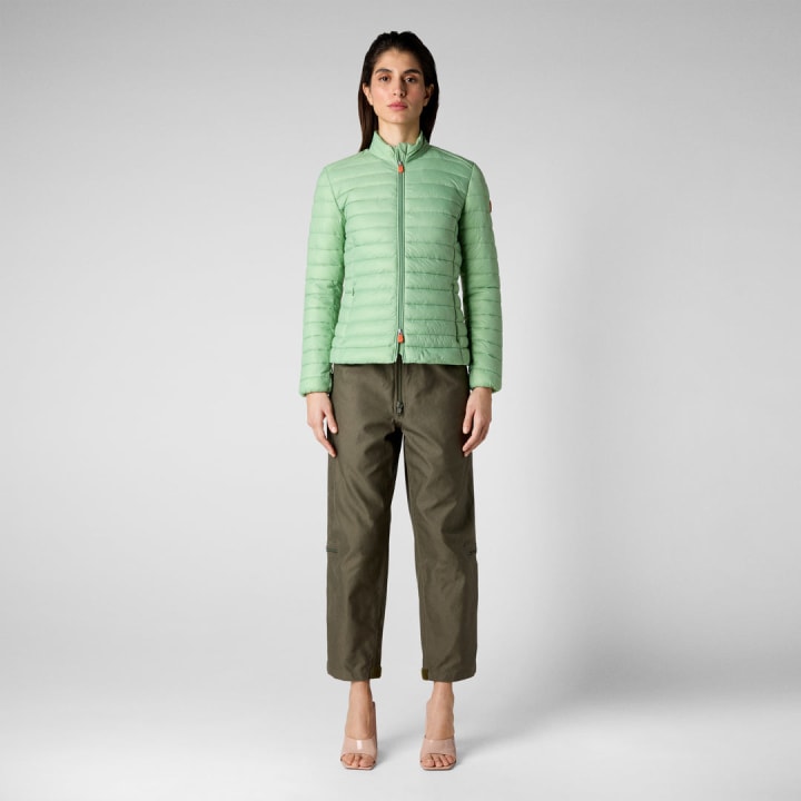 Women&#039;s Aura Puffer Jacket in Mint Green