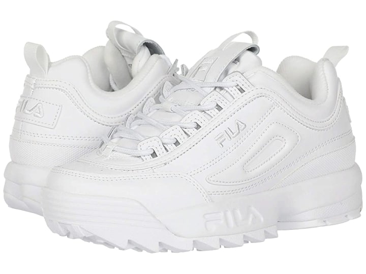 All white clearance nike dad shoes