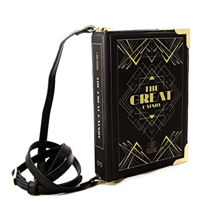 Well Read The Great Gatsby Black Small Book Themed Purse for Literary Lovers - Ideal Literary Gift for Book Club, Readers, Authors &amp; Bookworms - Handbag &amp; Crossbody Bag