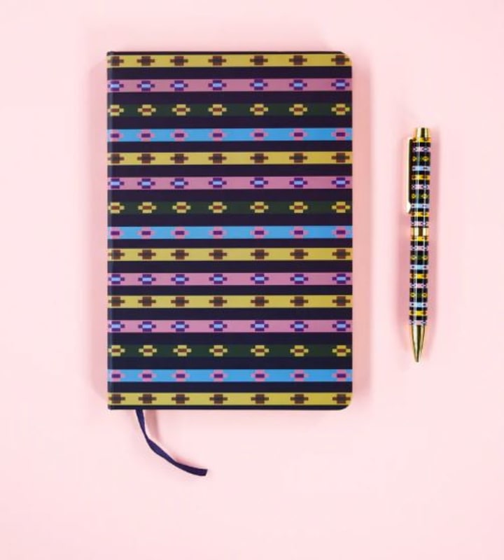 "Resilience" Stripes Journal + Pen Set