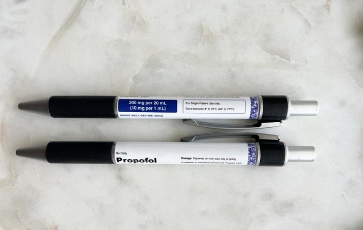 Propofol Pen (Inspired) | Funny Nurse Gift | Label Inspired | Ketamine Pen | Lorazepam Pen |RRT| Respiratory Therapist | Vet Tech Pen