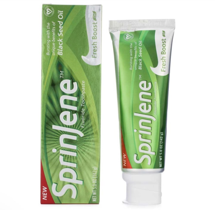 SprinJene Fresh Boost Fluoride Toothpaste