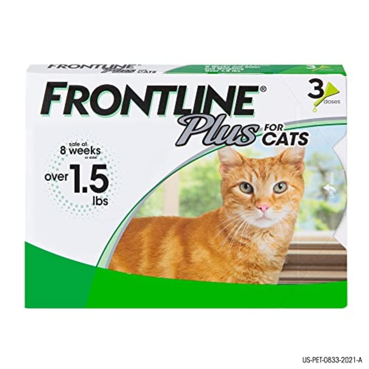 Frontline Plus treatment for cats and kittens against fleas and ticks