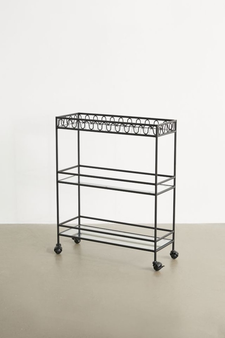 Urban Outfitters Squiggle Bar Cart