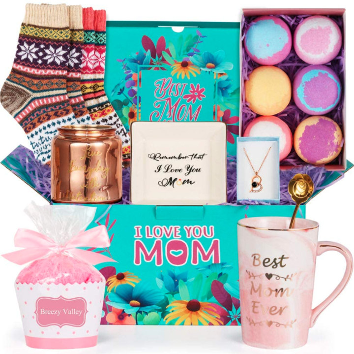 Mom Deserves A Hug & Some Relaxation Gift Basket | Buy Now