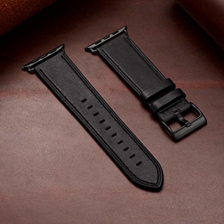 OUHENG Genuine Leather Apple Watch Band